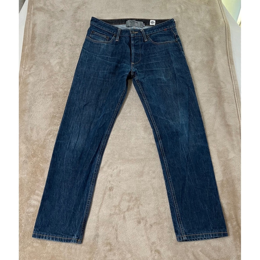 Chrome Industries Cone Denim Mens 30 Indigo Blue Dyneema Cycling Jeans USA